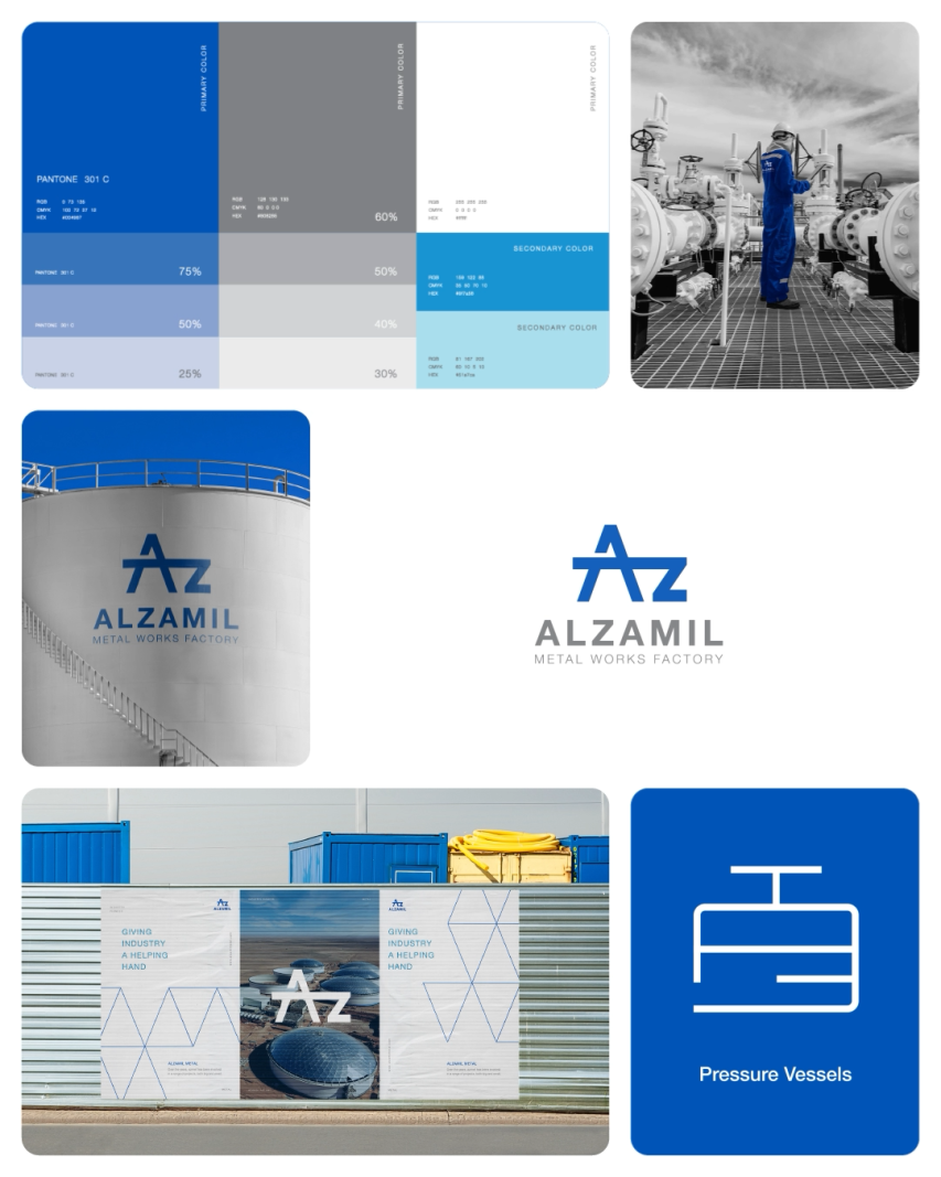 Al Zamil Metal Visual Brand Identity